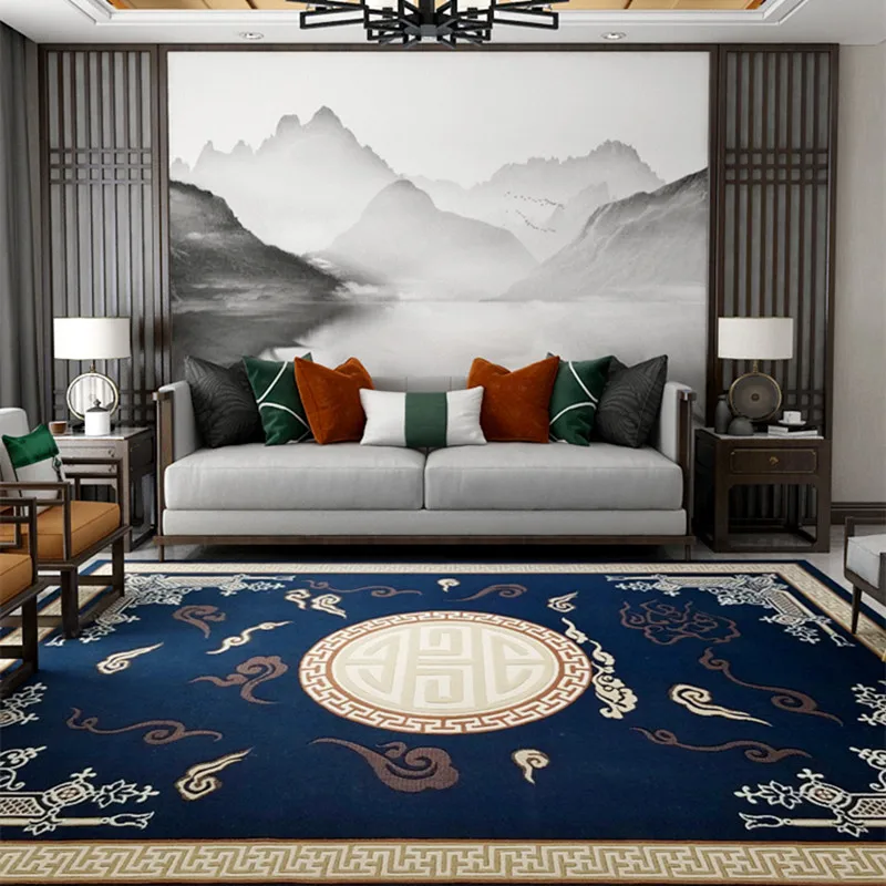 

Роскошный Ковер в китайском стиле с принтом в стиле ретро