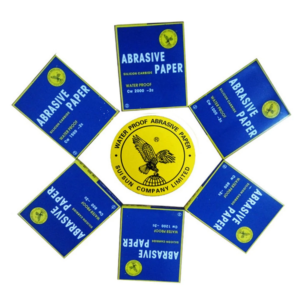 5 шт. абразивная наждачная бумага зернистость 60-2000 | Инструменты