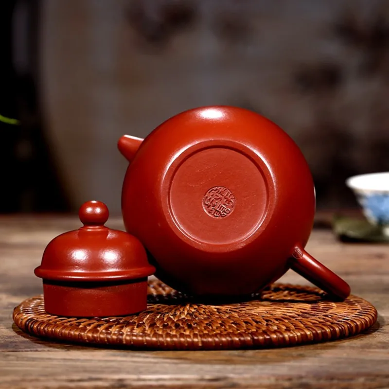 

220ml Chinese Yixing Purple Clay Teapot Raw Ore Dahongpao Home Tea Pot Zisha Filter Beauty Kettle Customized Tea Set Supplies