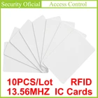 13,56 МГц бесконтактная IC-карта, высокочастотная RFID-карта управления доступом, Карта из белого ПВХ для лифта, доступ к NFC-карте