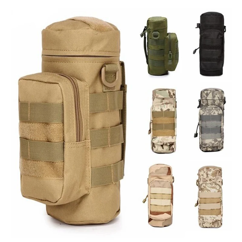 

Tactical CQC Outdoors Molle Water Bottle Pouch Military Airsoft Gear Kettle Waist Bag Climbing Hiking Hunting Water Bag