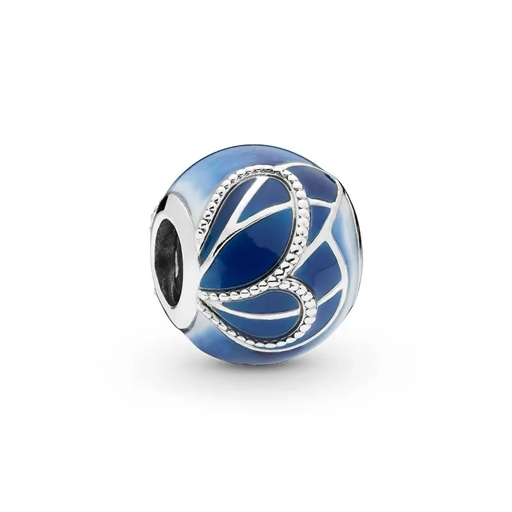 

9pcs Beads For Jewelry Making Zinc Alloy Butterfly Flower Large Hole DIY Bracelet Beads Jewelry Accessories