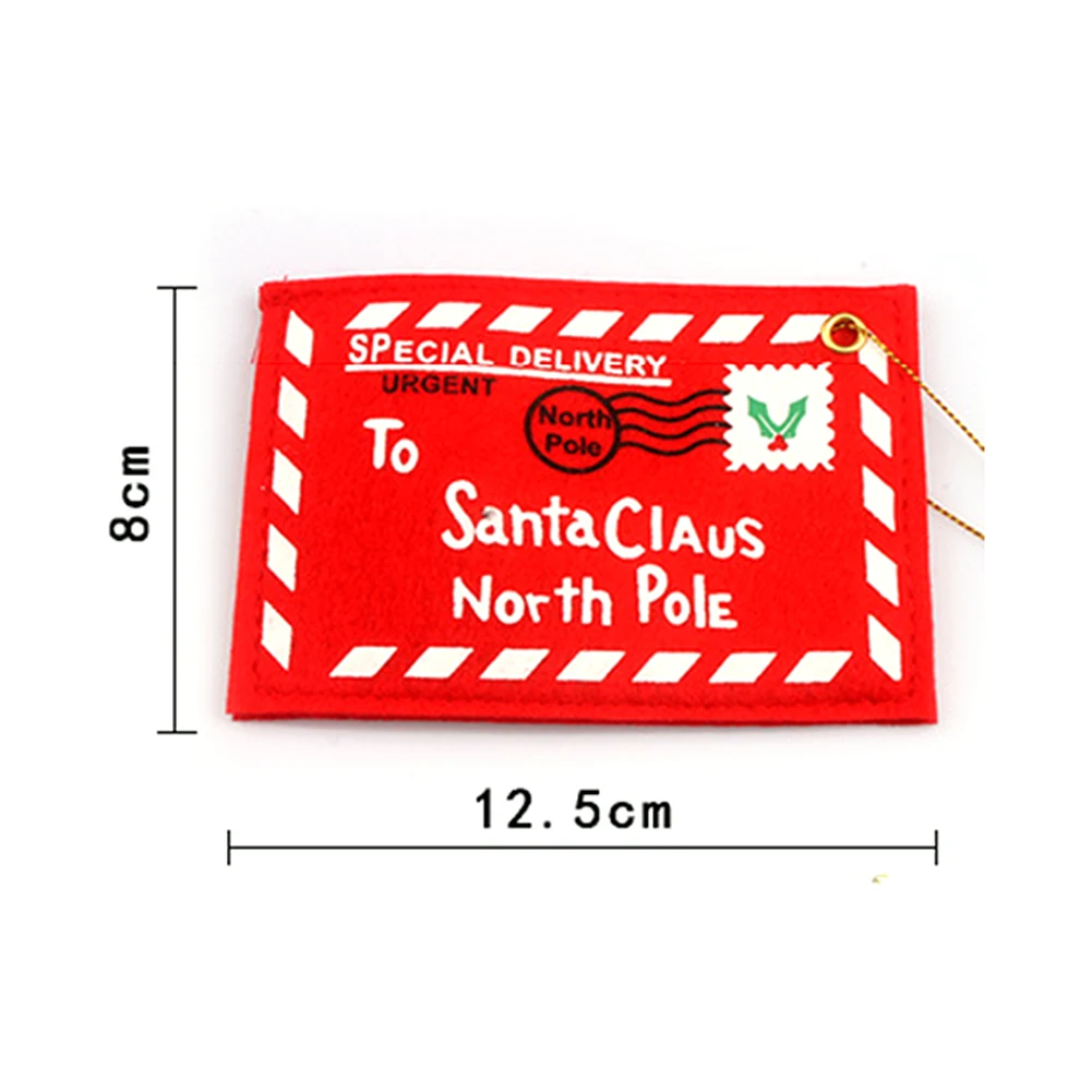 10 Pcs Christmas Greeting Hanging Lucky Red Envelope Bags Gifts Cards for New Year School Wedding Home Decorations | Дом и сад