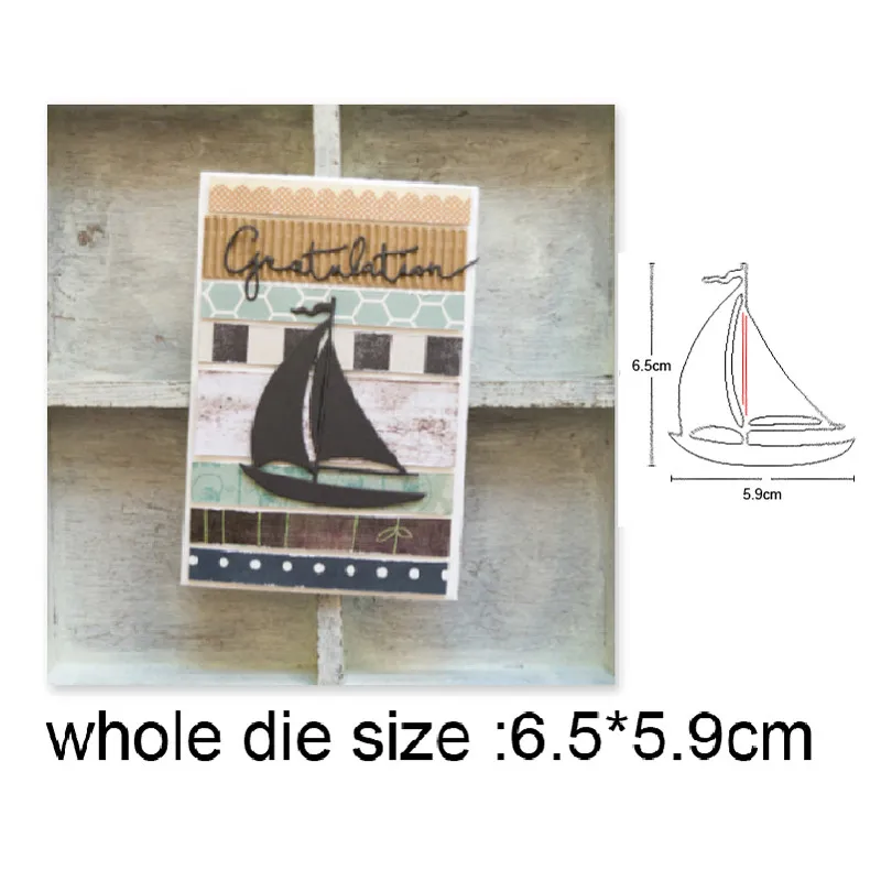 трафареты для декора штампы скрапбукинга 2021 новые металлические парусная лодка