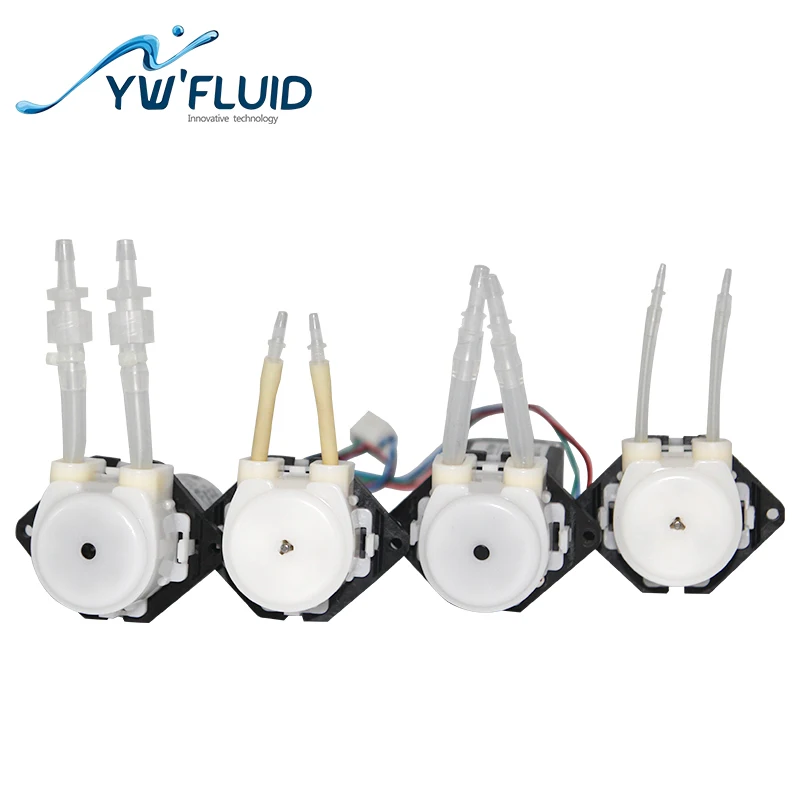YWfluid хорошее качество миниатюрный перистальтический насос с двигателем 12 В/24 В