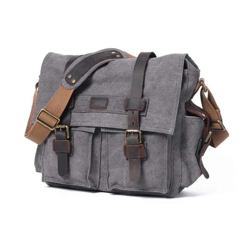 Холщовая Сумка MAHEU на плечо мессенджер через для камеры школьный портфель