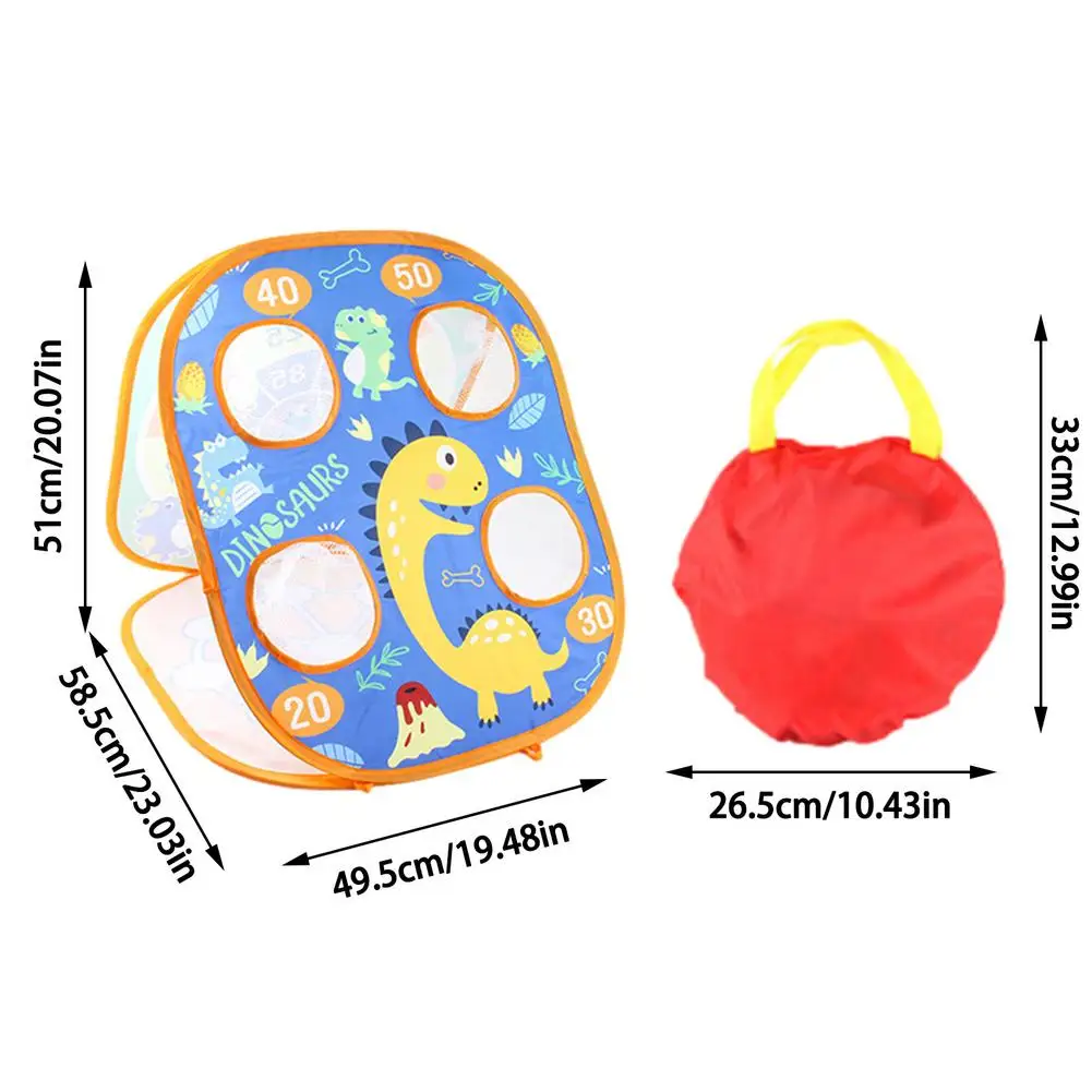 

Bean Bag Toss Game for Kids Beach Outdoor Dart Board Game Toys Collapsible Double Sided Kids Games Set Dropshipping