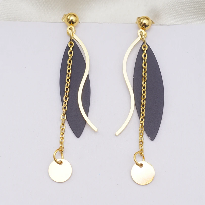 Модные Длинные акриловые висячие серьги с кисточками для женщин и девушек