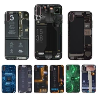 soft tpu cover for iphone xr x xs 11 pro max phone case 7 8 plus 5s se 6 6s 5 10 tide personality circuit board design shell