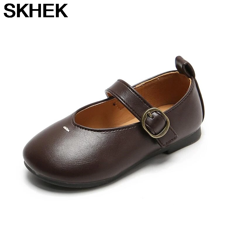 

SKHEK 2021 New Childrens Shoes Pearl Rhinestones Shining Kids Princess Shoes Baby Girls Shoes For Party and Wedding