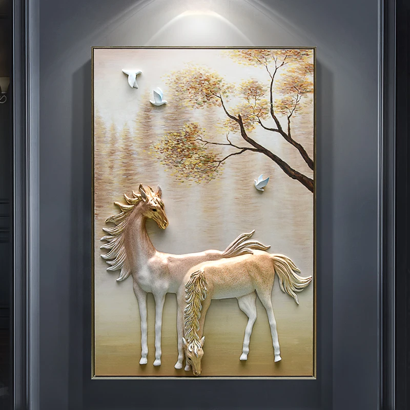 

Modern Porch Decorative Painting Vertical 3d Three-dimensional Painting American Corridor Aisle Painting