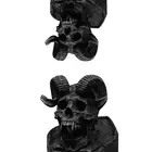 2 шт., мужские готические черепа из нержавеющей стали