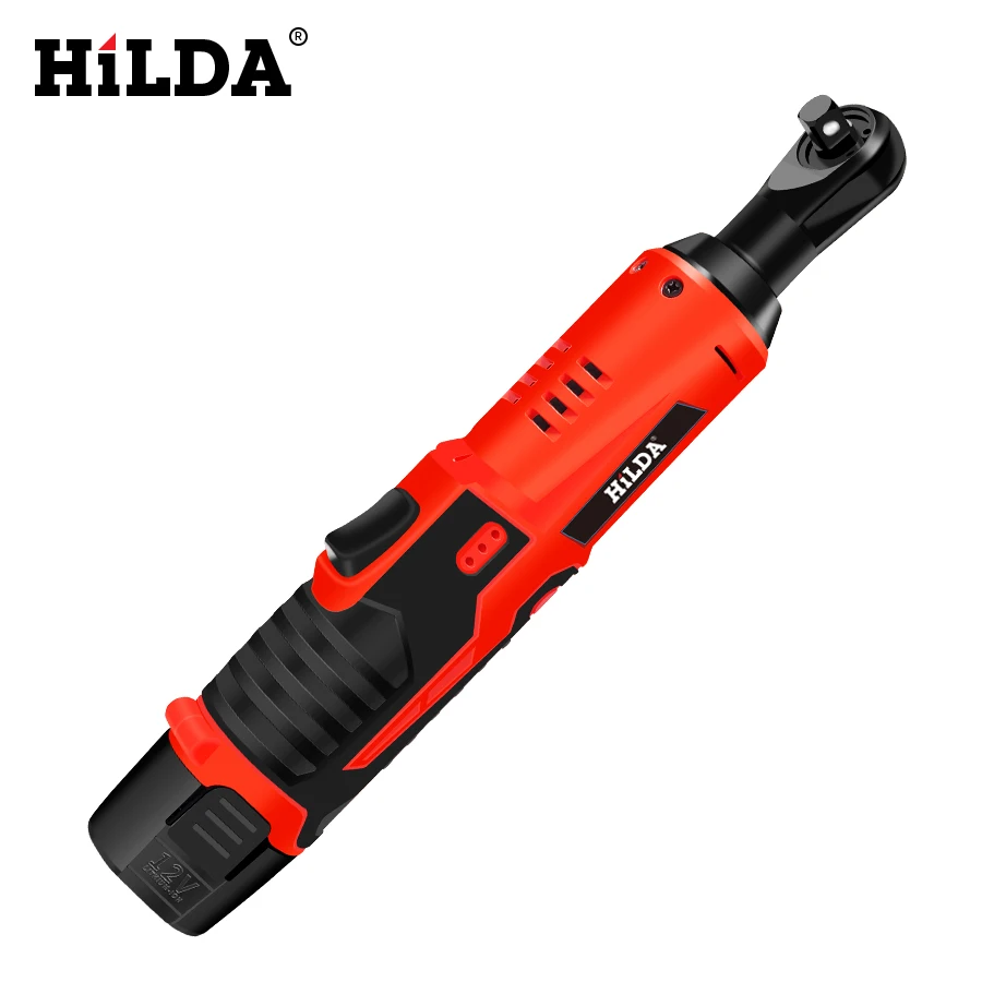 HILDA 12 В Электрический гаечный ключ комплект беспроводной Трещоточный ключ аккумуляторные леса крутящий момент Трещотка с розетками инструменты электроинструменты