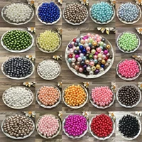 new 4mm 6mm 8mm 10mm diy acrylic round pearl spacer loose beads jewelry making