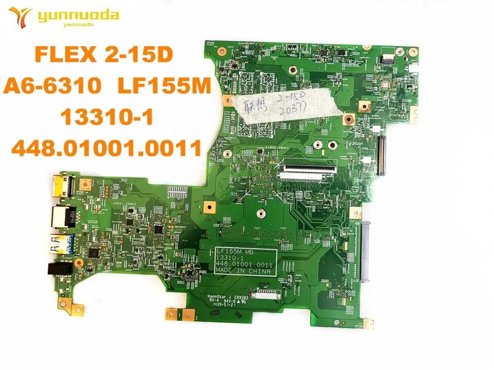 Оригинал для Lenovo FLEX 2 15D материнская плата ноутбука A6 6310 LF155M 13310 1 448.01001.0011