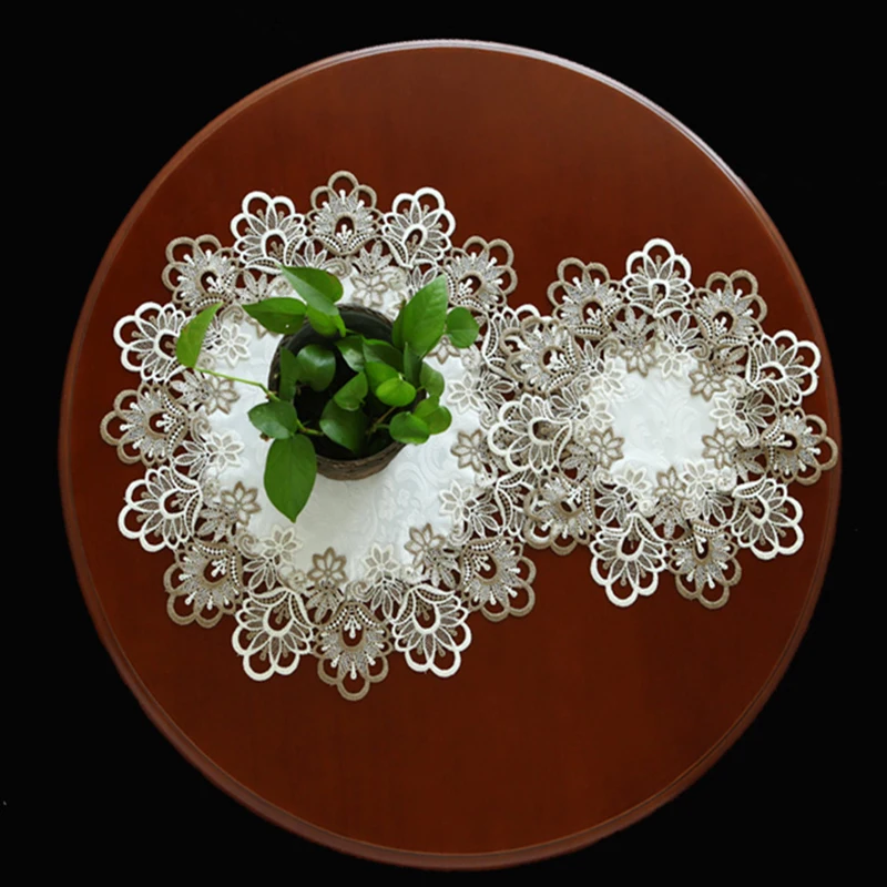 Кружевная скатерть прочная Домашняя Декоративная Пыленепроницаемая для