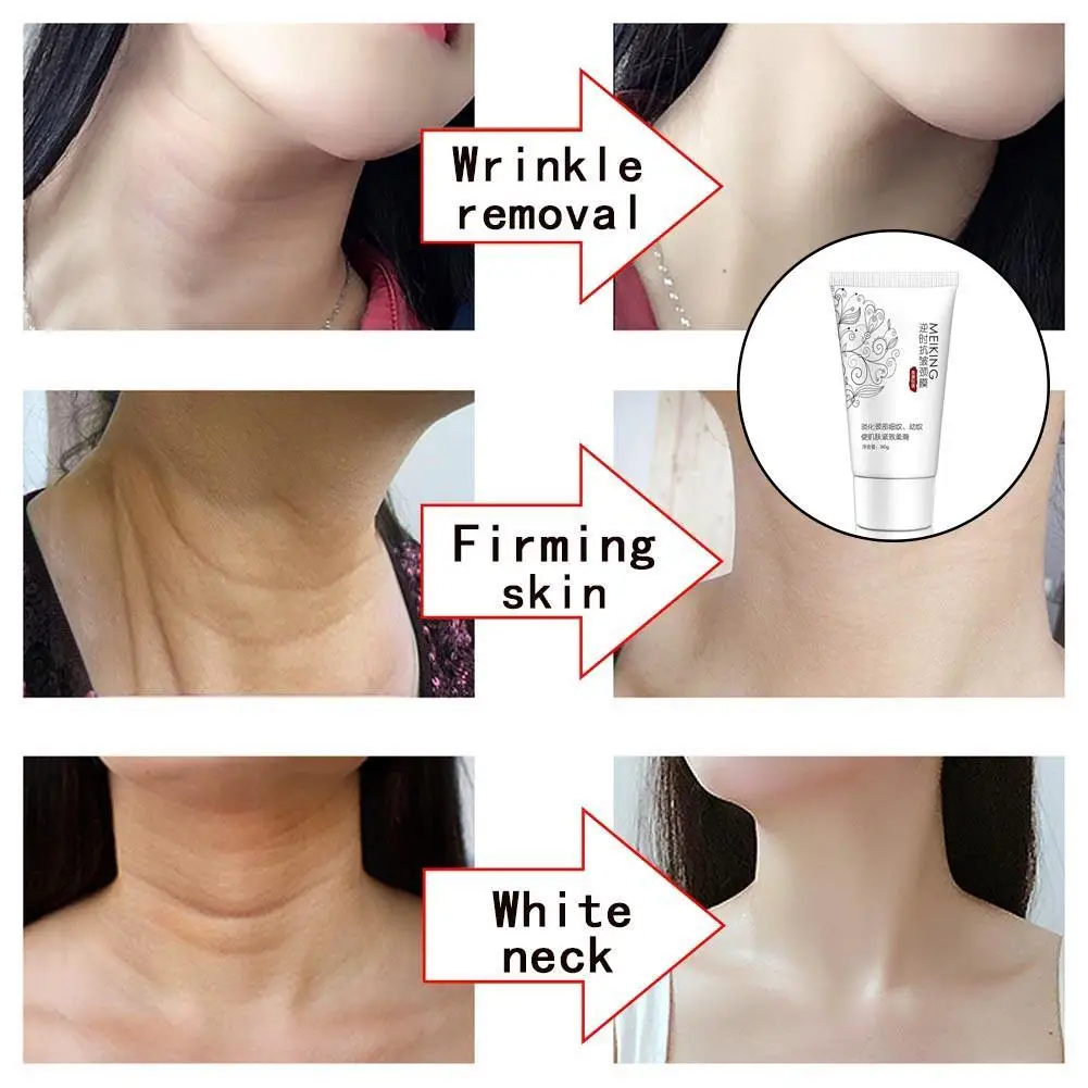 80 г Крем для шеи против морщин маска отбеливающая подтягивающая уход за кожей