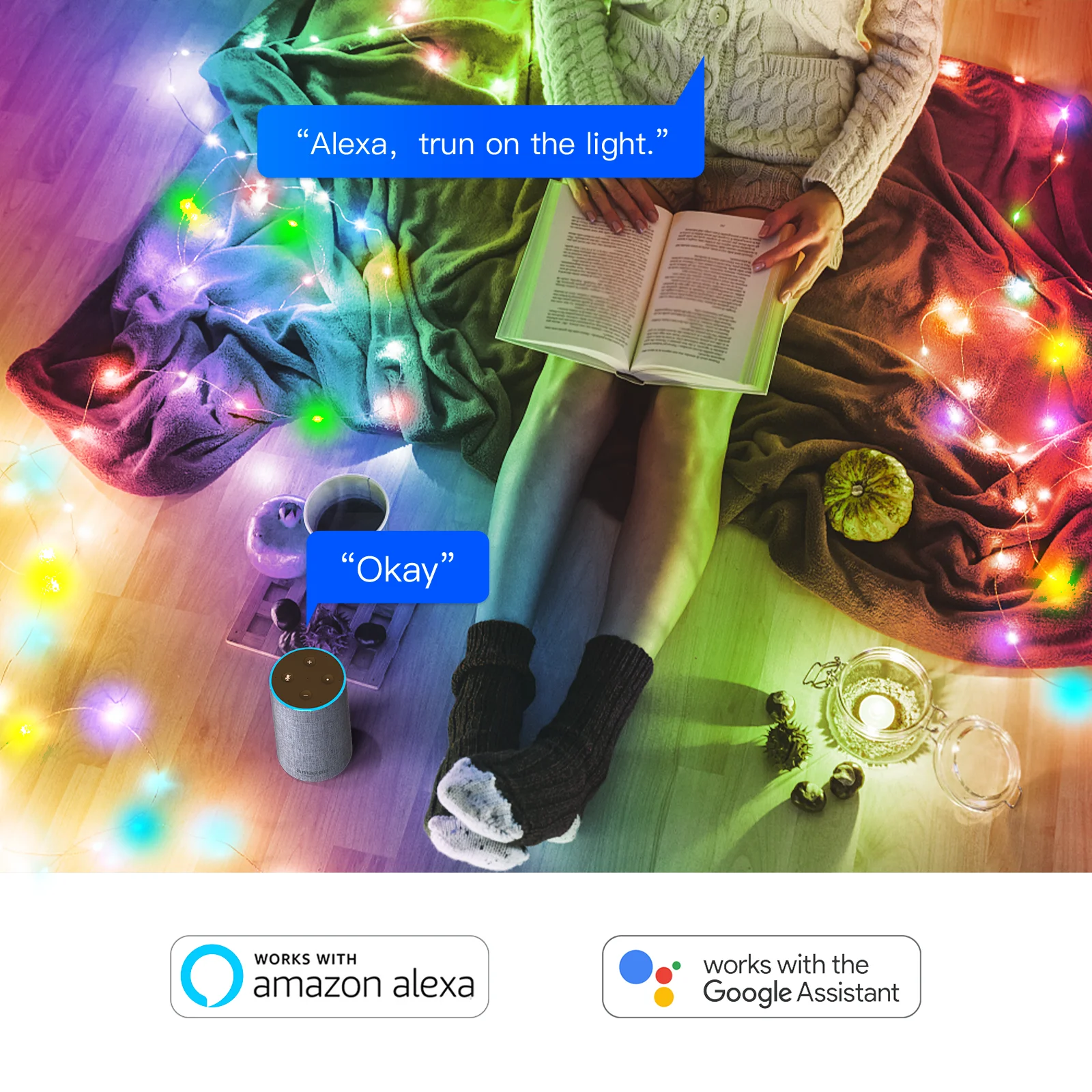 Скасветильник светодиодная гирлянда с Wi-Fi умная RGB-Гирлянда для дома свадьбы