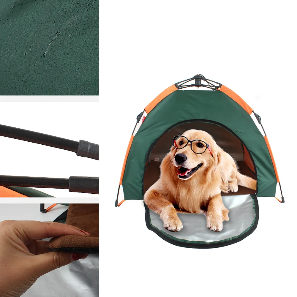 

Portable Dog House Outdoor Kennels Fences Dog Tent Houses For Dogs Waterproof Folding Pet Tent Washable Oxford Cloth Dog Tent