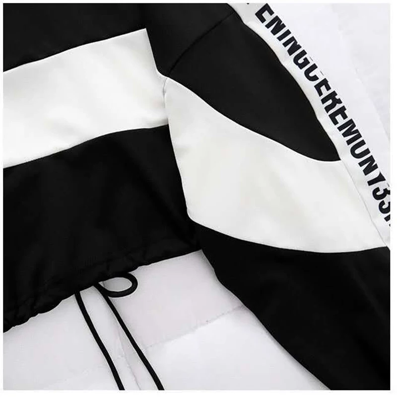 

2020 Autumn High Waist Streetwear Ribbon Cargo Pants Female Harajuku Loose Joggers Women 2 Piece Suit Joggers pants