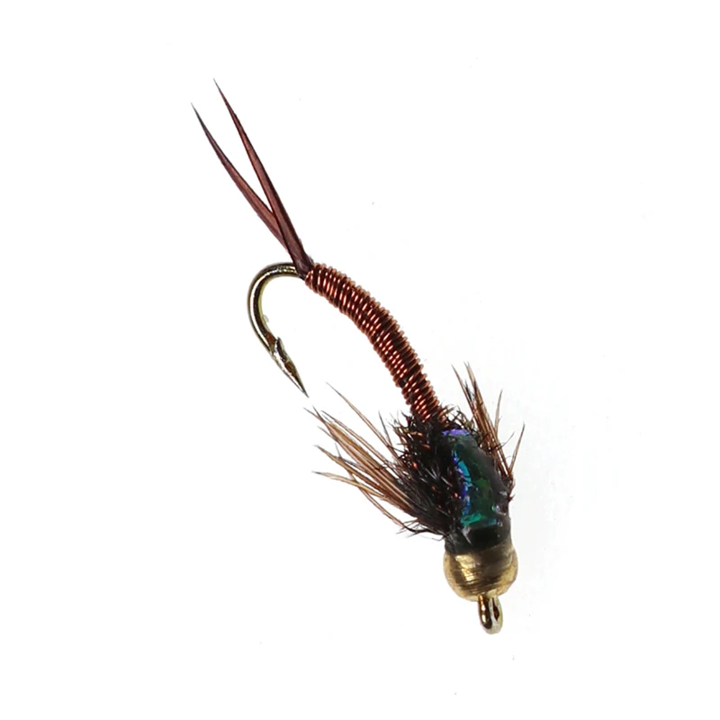 Vampfly 8 шт. #16 форель Нимфы для рыбалки медь Джон бидхед камень ловли нахлыстом