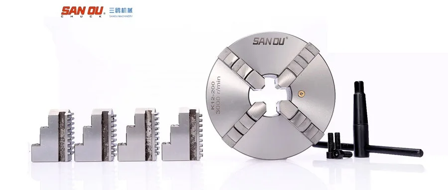 

K12-250 Four-jaw Self-centering Chuck Lathe Accessories Four-jaw Linkage Fixture