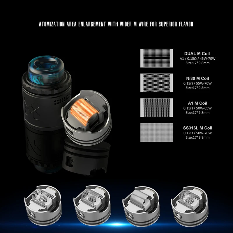 Оригинальный испаритель Vandy V2 RDA 2 мл с двойной катушкой 0 15 Ом электронная