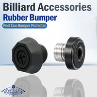 konllen billiards pool cue bumper protector fit cue extension perforated leather rubber bumper solid bumper billiard accessories