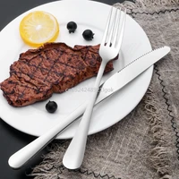 western tableware steak knife and fork three piece stainless steel fork spoon set household steak plate western plate creative