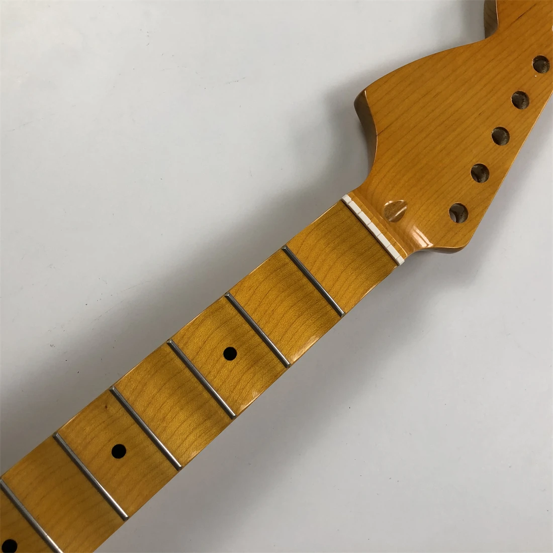 

Гитарная головка с обратной головкой в форме вентилятора, 22 лада, 25,5 дюйма, кленовый блеск с большой головкой