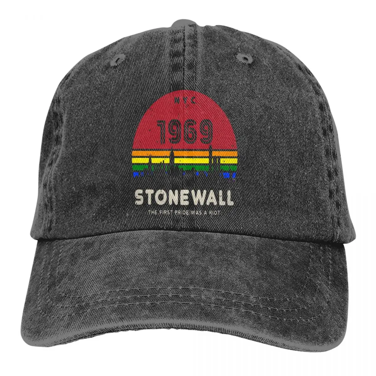 

Однотонные шапки для папы, женская шляпа Stonewall, солнцезащитный козырек, бейсболка, Мужская кепка с художественной культурой для геев