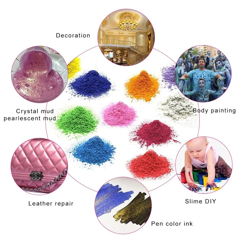 Перламутровая слюда ручной работы порошок эпоксидная смола краска жемчужный