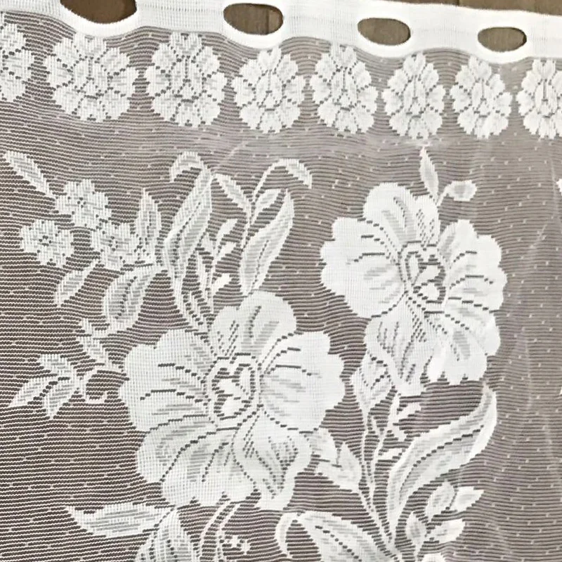 1 шт. основовязаная жаккардовая дверная занавеска кружевная Короткая из