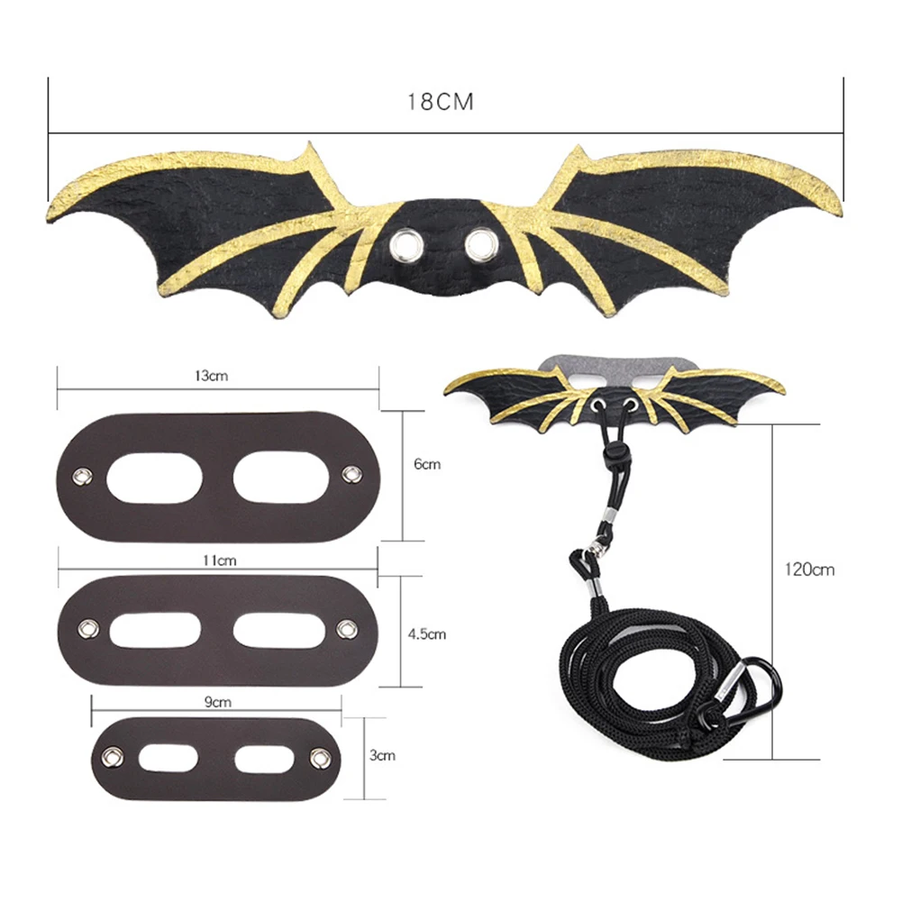 

Reptile Lizard Traction Rope Set with Wings Climbing Small Pet Squirrel Bearded Dragon Chest Harness Traction Leash