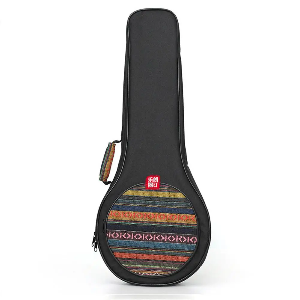 Высококачественный этнический стиль A Форма Сумка для мандолины для mandolin утолщаются плечо Gig Сумка Чехол Frabic черный