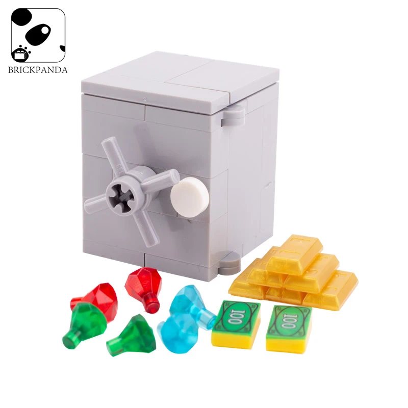 Город сокровище золото бриллиант Сейф строительные блоки Драгоценный Камень