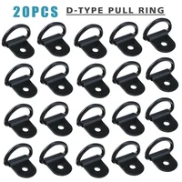 20pcs black d shape pull hook tie down anchors ring iron stainless steel cargo tie down ring for car truck trailers rv boats
