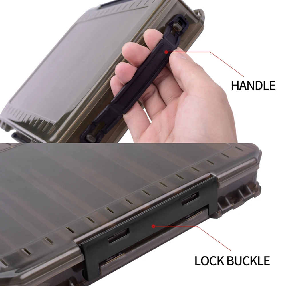 Пластиковая коробка для рыболовной приманки двухсторонняя приманка гольяна