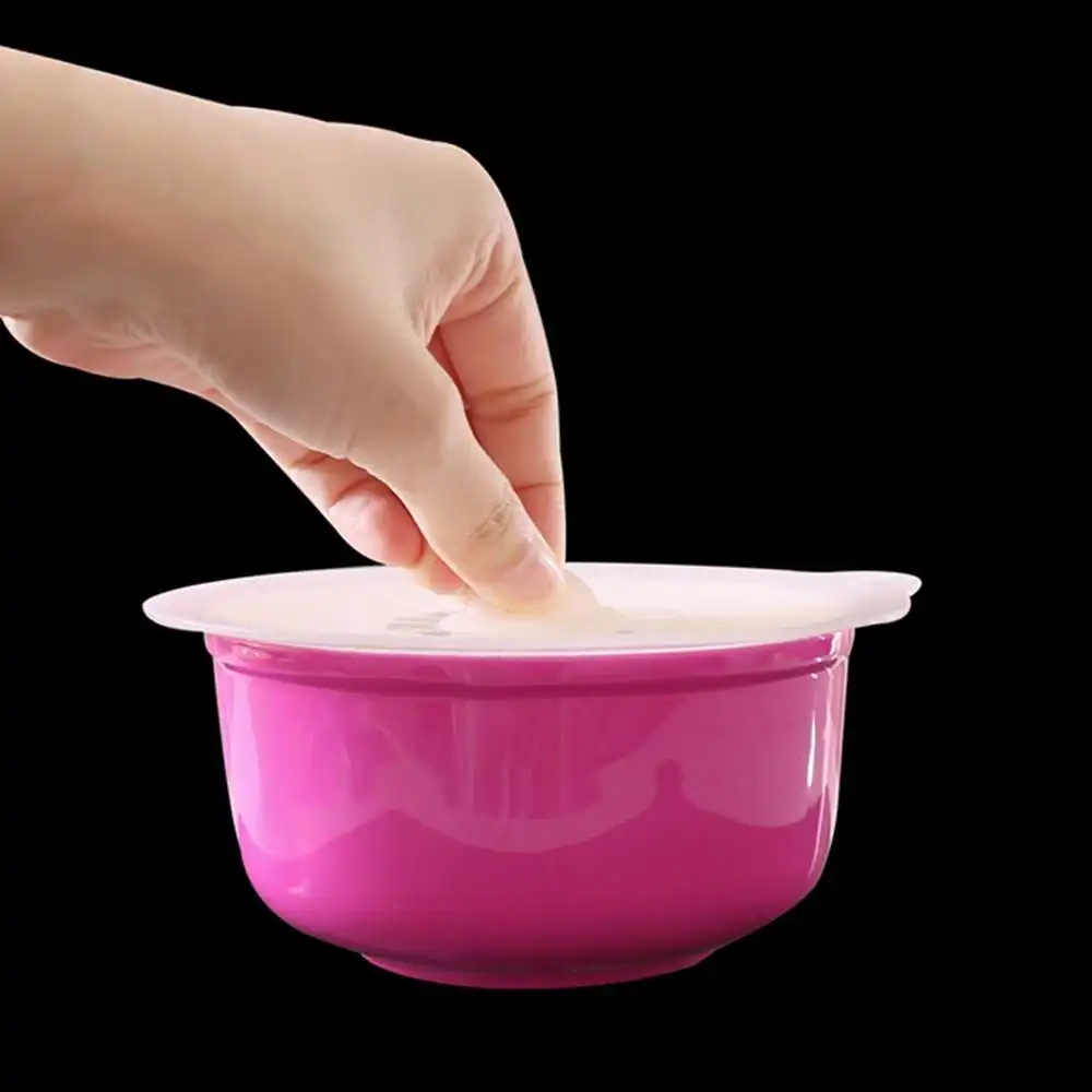 

Set of 5 Silicone Microwave Bowl Cover Cooking Pan Lid Cover Cooking Tools Supplies