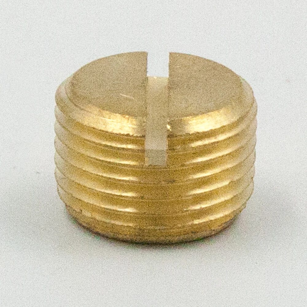 

1pcs Legines Brass Pipe Fittings Slotted Pipe Plug 1/8" 1/4" NPT Male Thread Plumb Water Gas Air