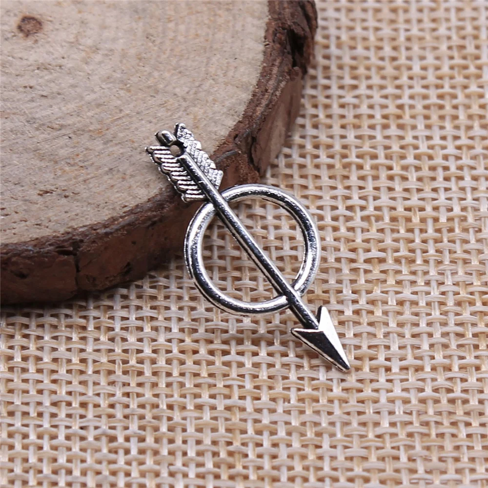 

20Pcs 29mm Arrow Charms For DIY Bracelet Necklace Jewelry Making