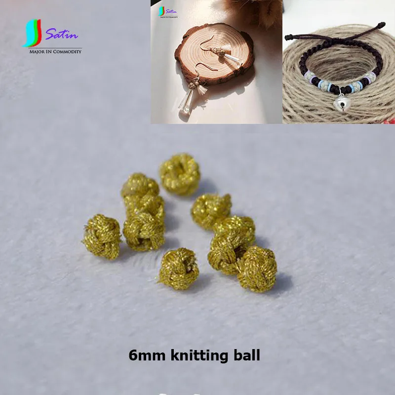 Маленький браслет с золотистым узлом ювелирный материал подвеской в виде