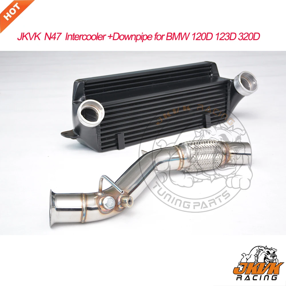 JKVK Racing 2 36 ''канальная труба + интеркулер для dpf E90 E91 E92 E93 120D 123D 320D E Series N47 0 diesel