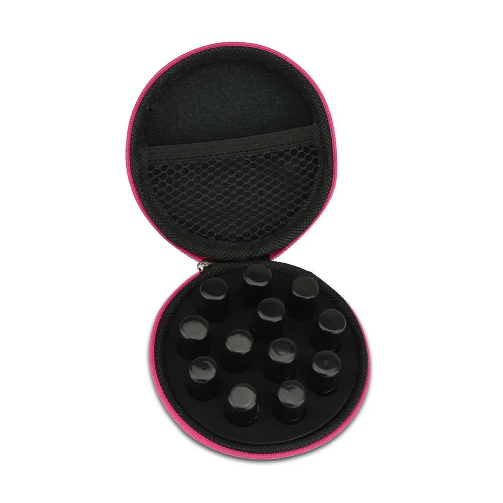 12 слотов для карт круглый эфирные масла чехол сумка хранения Портативный бутылка