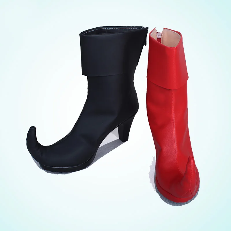 CostumeBuy Arkham Knight Joker Harleen Quinn Cosplay Boots Bad Girl Leather Boots Adult Women Halloween Costume Shoes