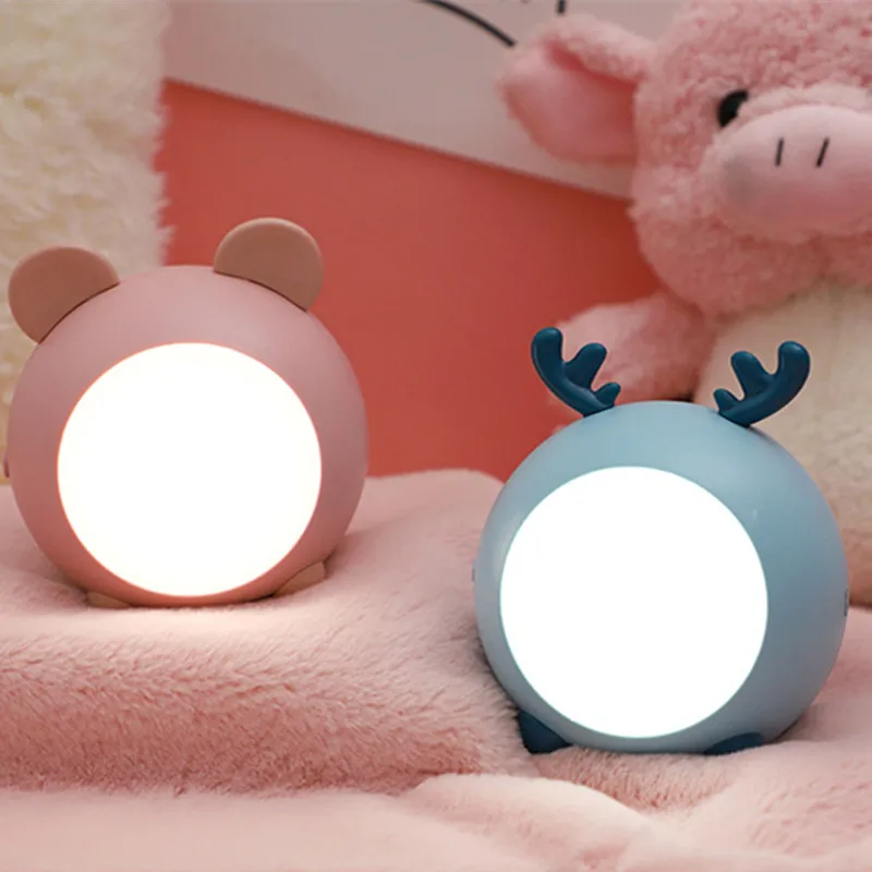 

Anime LED Night Lights USB Charging Creative Stand Up Eye-protect Lamp Touch Stepless Dimming Bedside Lamps Bedroom Decoration