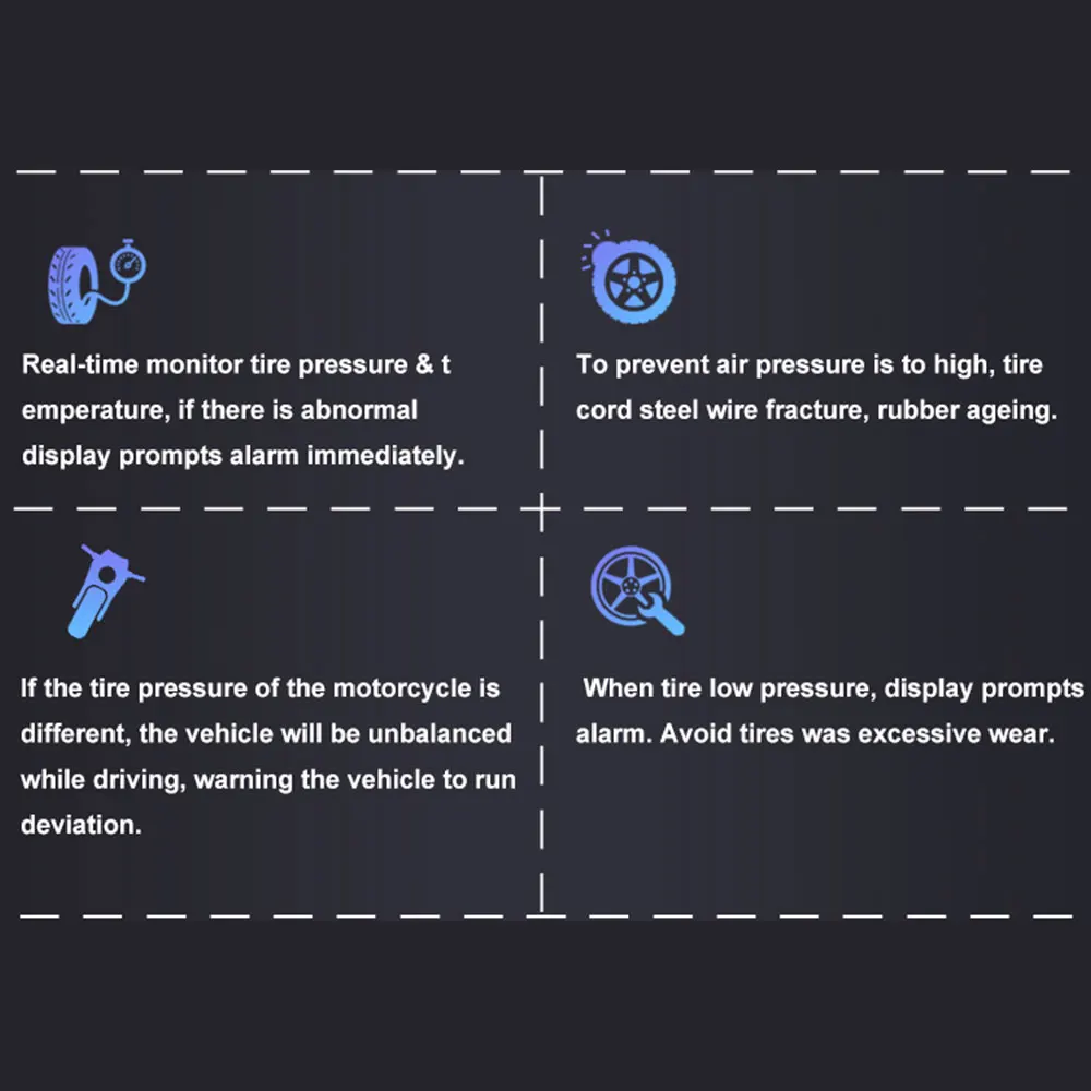Датчик давления в шинах для мотоцикла сигнализация с USB-интерфейсом