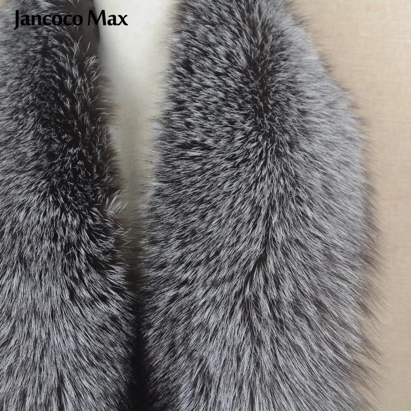 Шарф Jancoco Max из натурального Меха чернобурки женский зимний теплый S1641 |