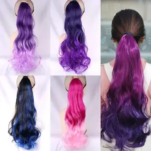 Синтетический конский хвост JOY  BEAUTY, 20 дюймов, длинный волнистый конский хвост, термостойкий конский хвост, искусственные волосы