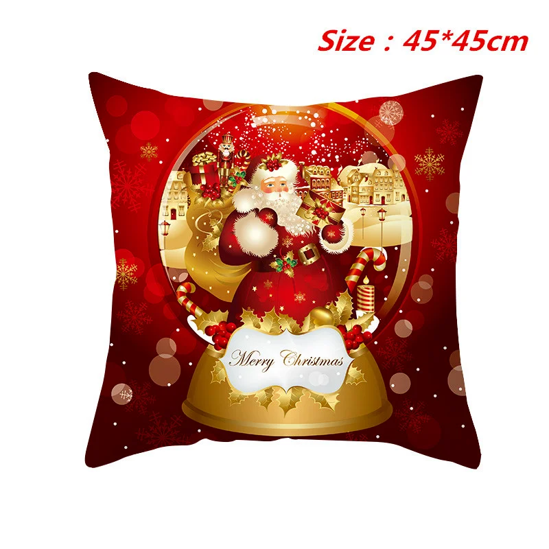 

Рождественская креативная мультяшная Подушка, милые подарки, диванная подушка, прикроватная наволочка, новая милая декоративная наволочка